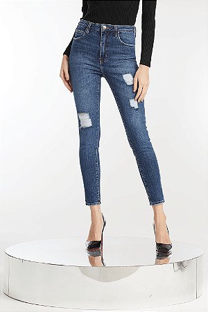 CALÇA JEANS SKINNY REGINA DESTRYED - ALL IS LOVE