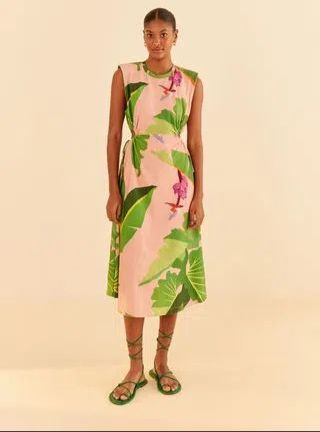 VESTIDO OMBREIRA  TROPICALIST FARM