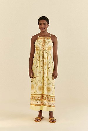 VESTIDO LONGO EST FLORAL VERANEIO FARM