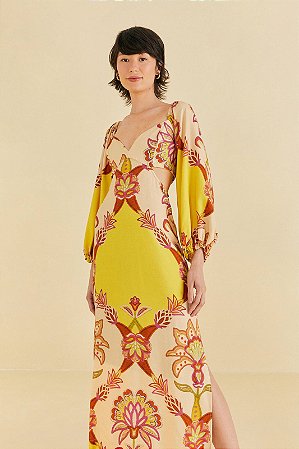VESTIDO LONGO MANGA CORNELY FARM