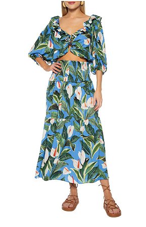 SAIA CROPPED MARIAS FLOR DE ANTURIO FARM