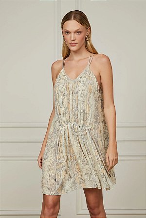 VESTIDO CURTO DE ALCINHA COBRA VENTO ANIMALE-VERÃO2024