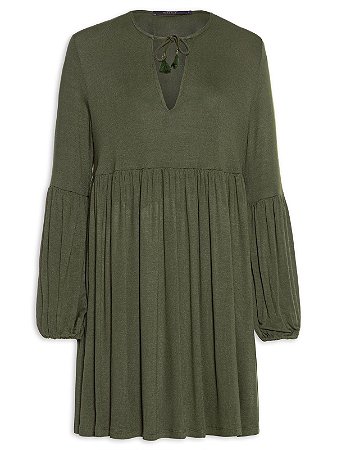 VESTIDO CURTO RODADO LEVE VERDE BROTO-MARIA FILÓ