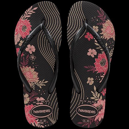 CHINELO HAVAINAS ORGANIC PRETO
