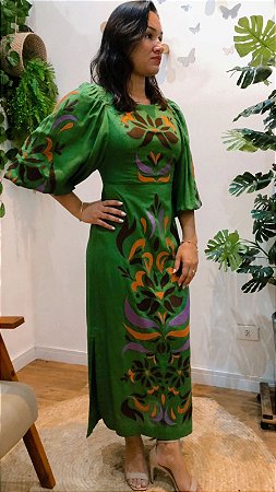 VESTIDO CUTWORK TUCALINA FARM-VERÃO 2025