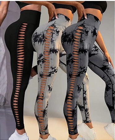 Calça Legging Levanta Bumbum Cintura Alta Sem Costura