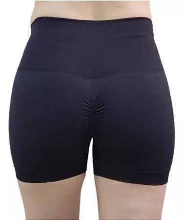 Short Preto Legging Academia Yoga Levanta Bumbum