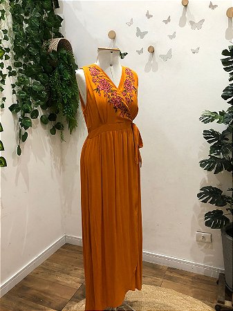 Vestido Midi Busto Floral- Palak
