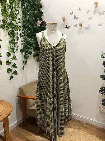 Vestido Midi Folinha Indiana- Palak
