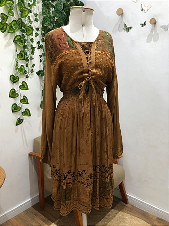 Vestido Vintage Indiano