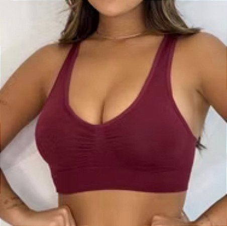 it 2 Top Sutiã Feminino Importado Nadador Lingerie Com Bojo Removível Poliamida Conforto Top