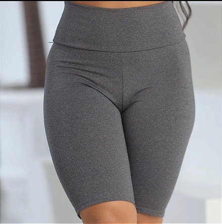 Bermuda Feminino Legging Ciclista Cintura Alta Moda Academia