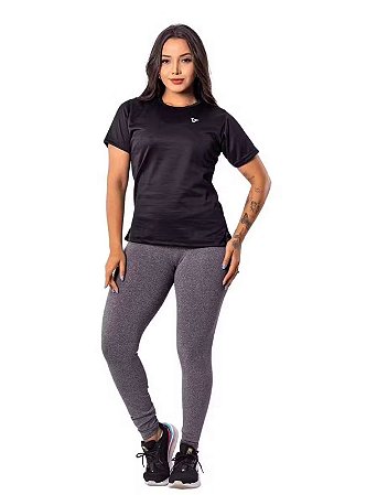 Camiseta  Academia Feminina Dry Fit  Camisa Blusa Caminhada Musculação Treino  Baby Look