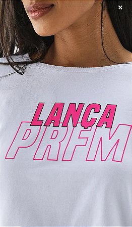 Camiseta Lança Perfume Reta Logo Branca