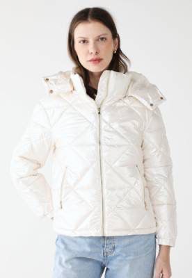 Jaqueta Puffer Facinelli Com capuz-Off White