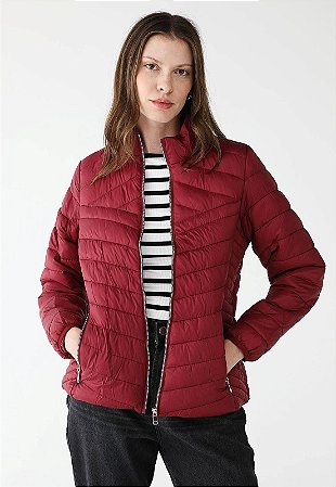 Jaqueta Puffer Facinelli Bordô