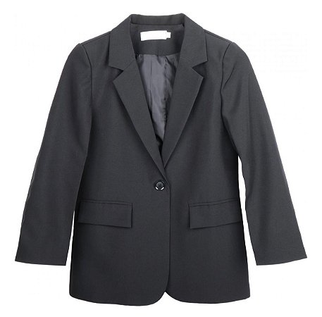 Blazer Preto Básico Feminino- MNG