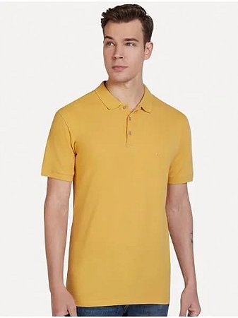 Camisa Polo Amarelo Mostarda- Dudalina