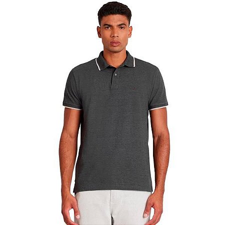 Camisa Polo Aramis 3 Listras  Grafite