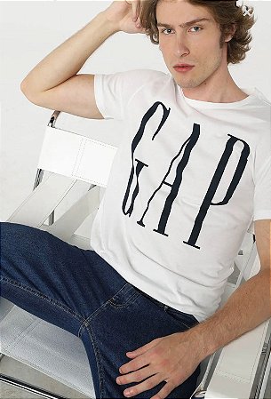 Camiseta GAP Logo Branca
