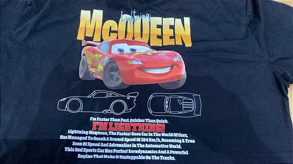 Camiseta Relâmpago Mcqueen Sally Camisa 100% Algodão Plus Size