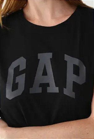 Camiseta GAP Logo Preta