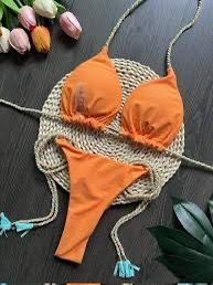 Biquiní feminino laranja lovito