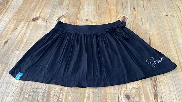 Mini Saia Rodada Preta Grêmio