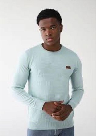 Blusão Tricot Manga Longa Red Nose Masculino VERDE CLARO