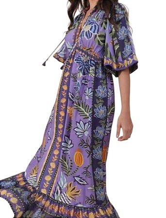 Vestido Longo Bossa Flor Farm
