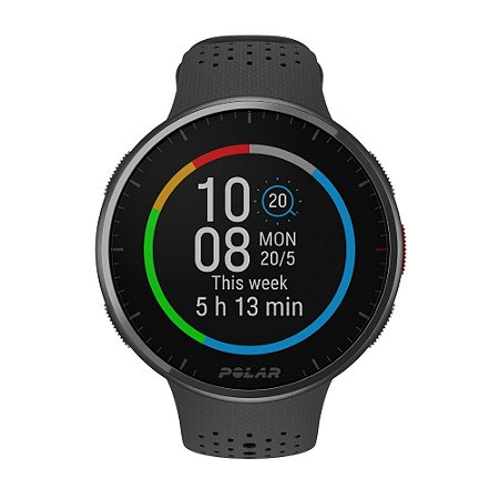 Relógio Smartwatch e Monitor Cardíaco de Pulso e GPS POLAR PACER PRO -  Cinza e Preto - Relógios NextTime