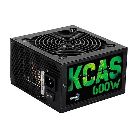 FONTE ATX 600W AEROCOOL KCAS-600W 80PLUS BRONZE