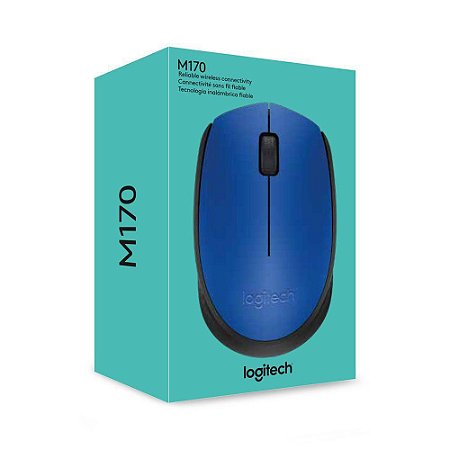 MOUSE OPTICO SEM FIO M170 AZUL LOGITECH