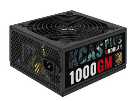 FONTE ATX 1000W 80 PLUS KCAS ATX AEROCOOL