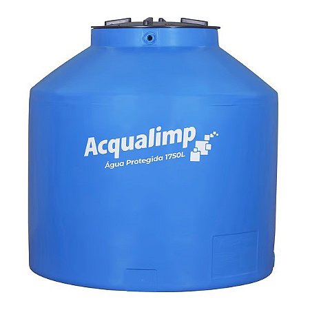 CAIXA D AGUA 1.750L  AGUA PROTEGIDA AZUL ACQUALIMP
