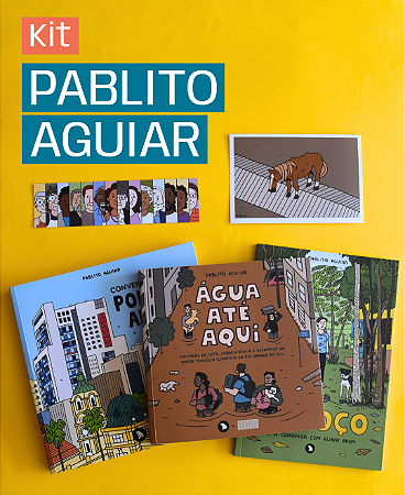 KIT PABLITO AGUIAR (com 3 livros + postal + marcador)
