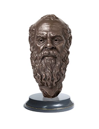 Sócrates | Escultura | Busto | Filósofo Grego | decoração, busto, presente, filosofia, arte original | Escultor André Waiga