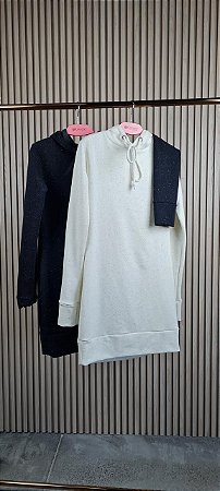 Vestido Manga Longa com Capuz Valparaiso