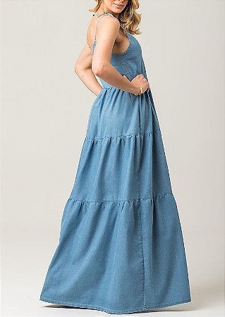 Vestido Longo Camadas