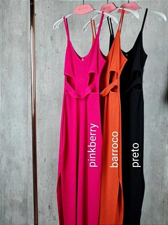 Vestido Allure Longo Abertura Cintura