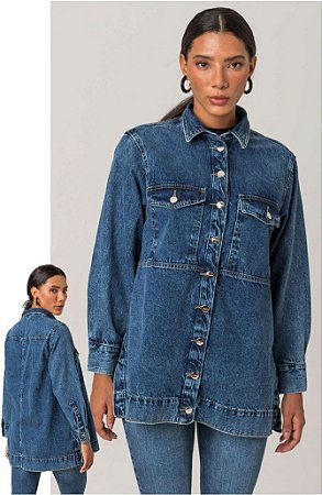 Jaqueta Jeans Over