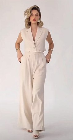 Conjunto Calça e Blusa Linho