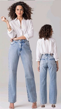 Calça  Wide Leg Jeans