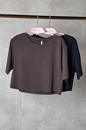 Blusa Manga Curta Botone