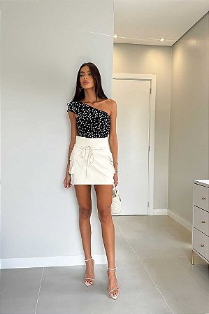 Blusa Stella Maris Tomara Que Caia com estampa digital