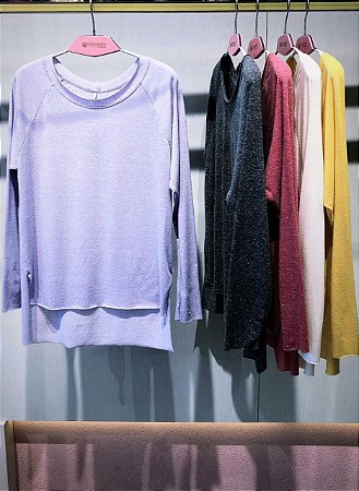 Blusa Manga Longa Viscolinho