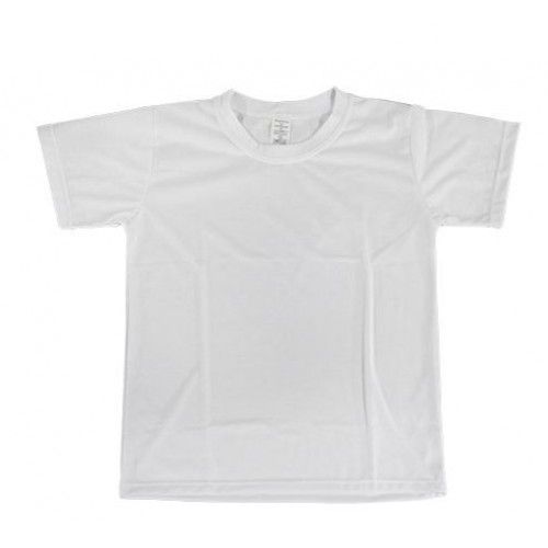 Camiseta de poliéster para sublimação - Infantil Branca