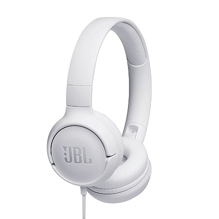 Headphone Pure Bass com Microfone Integrado P3 Branco - Tune 500 - JBL