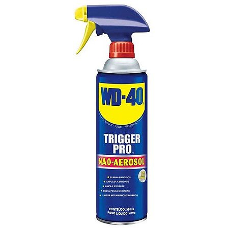 Lubrificante Desengripante Multiuso Spray Trigger Pro 591ml WD-40