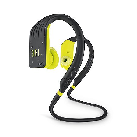 Fone de Ouvido Intra-Auricular Esportivo À Prova D'água Bluetooth Preto e Amarelo - Endurance Jump - JBL